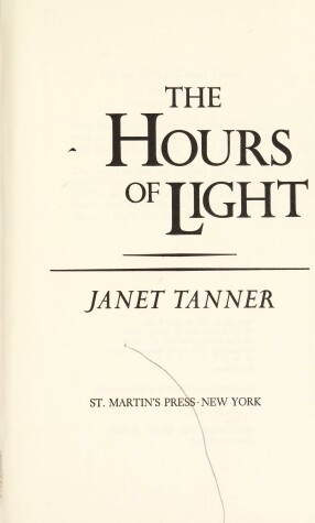 Book cover for The Hours of Light