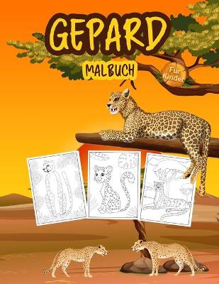 Book cover for Gepard Malbuch für Kinder