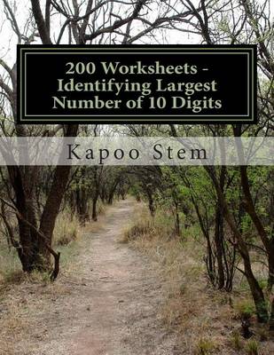 Cover of 200 Worksheets - Identifying Largest Number of 10 Digits