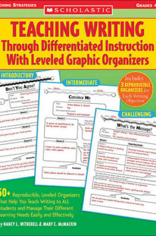 Cover of Teaching Writing Through Differentiated Instruction with Leveled Graphic Organizers