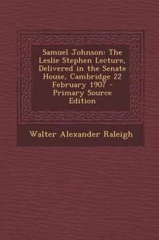 Cover of Samuel Johnson