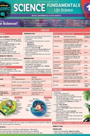 Cover of Science Fundamentals 1 - Cells, Plants & Animals