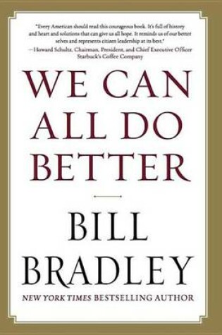Cover of We Can All Do Better