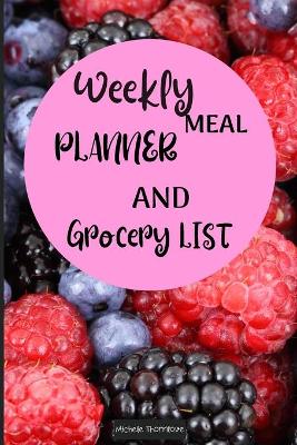 Book cover for Weekly meal planner and grocery list