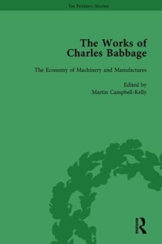 Cover of The Works of Charles Babbage Vol 8