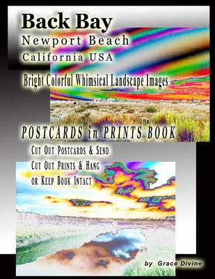 Book cover for Back Bay Newport Beach California USA Bright Colorful Whimsical Landscape Images Postcards in Prints Book