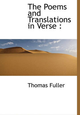 Book cover for The Poems and Translations in Verse