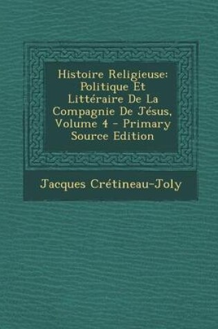 Cover of Histoire Religieuse