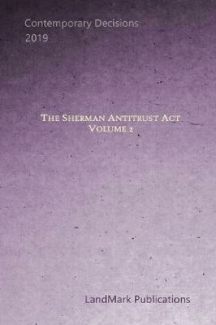 Cover of The Sherman Antitrust Act