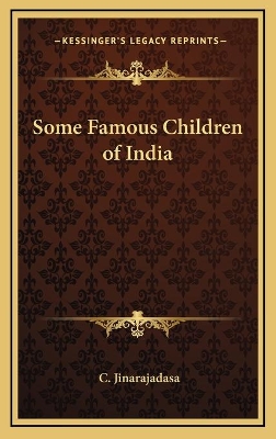 Book cover for Some Famous Children of India