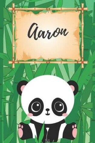 Cover of personalisiertes Notizbuch Panda / Malbuch / Kritzelbuch / Tagebuch / Journal / Notizheft / DIN A5 / Geschenke Aaron