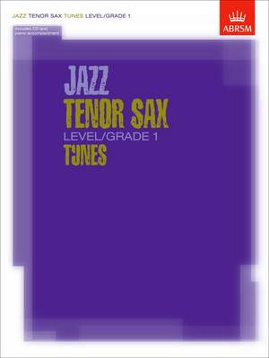 Book cover for Jazz Tenor Sax Level/Grade 1 Tunes, Part & Score & CD