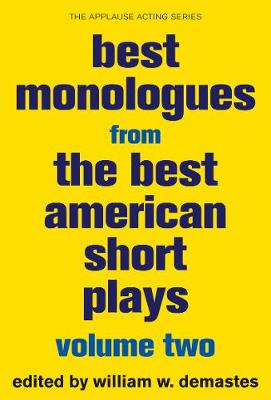 Cover of Best Monologues from the Best American Short Plays, Volume Two