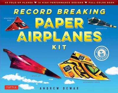 Book cover for Record Breaking Paper Airplanes Kit