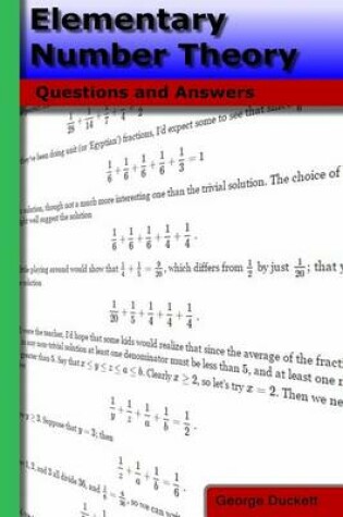 Cover of Elementary Number Theory