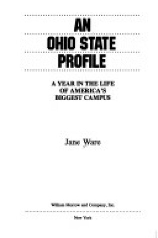Cover of An Ohio State Profile