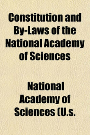 Cover of Constitution and By-Laws of the National Academy of Sciences