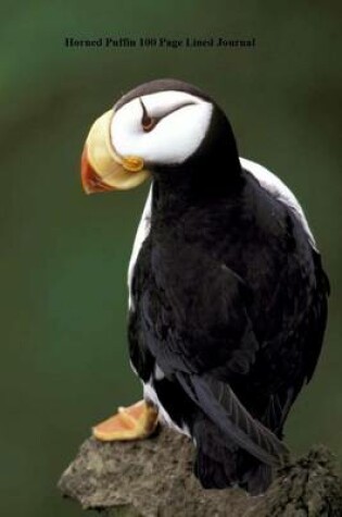 Cover of Horned Puffin 100 Page Lined Journal