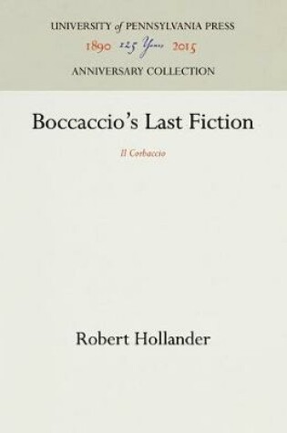 Cover of Boccaccio's Last Fiction