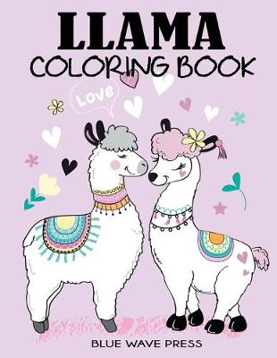 Book cover for Llama Coloring Book