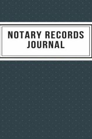 Cover of Notary Record Journal