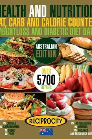 Cover of Health & Nutrition Fat, Carb & Calorie Counter, Weightloss & Diabetic Diet Data