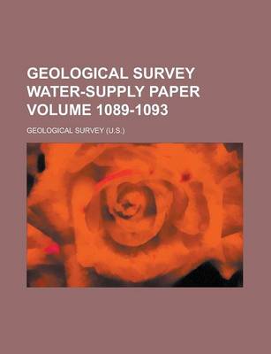 Book cover for Geological Survey Water-Supply Paper Volume 1089-1093