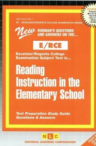 Cover of READING INSTRUCTION IN THE ELEMENTARY SCHOOL