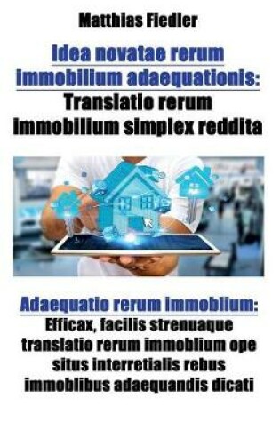 Cover of Idea novatae rerum immobilium adaequationis