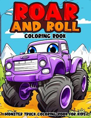 Book cover for Monster truck coloring book for kids