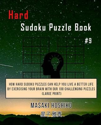 Book cover for Hard Sudoku Puzzle Book #9