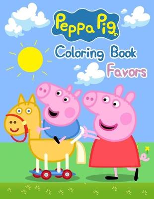 Book cover for Peppa Pig Coloring Book Favors