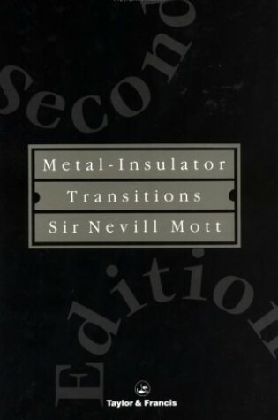 Cover of Metal-Insulator Transitions