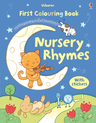 Book cover for First Colouring Book Nursery Rhymes + stickers
