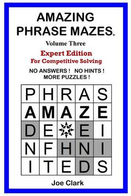 Book cover for Amazing Phrase Mazes - Vol. 3