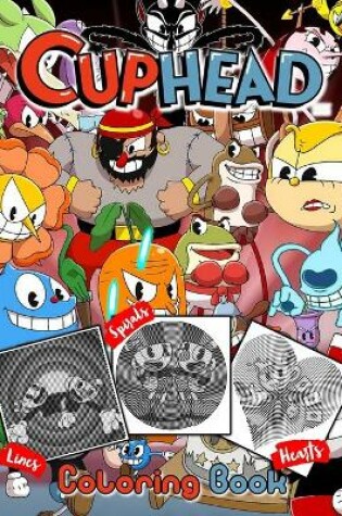 Cover of Cuphead Lines Spirals Hearts Coloring Book