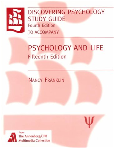 Book cover for Discovering Psychology Telecourse Study Guide