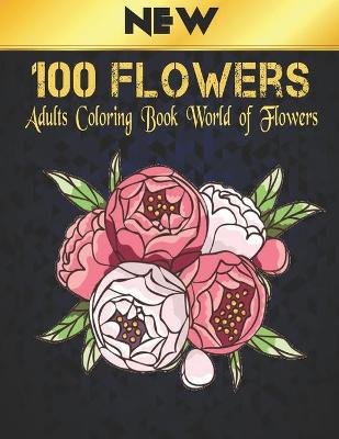 Book cover for Adult Coloring Book Flowers New