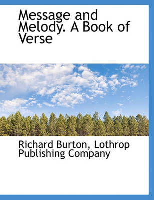 Book cover for Message and Melody. a Book of Verse