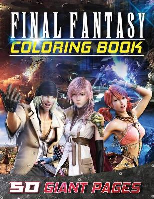Book cover for Final Fantasy Coloring Book