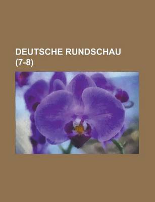 Book cover for Deutsche Rundschau (7-8)