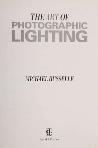 Cover of The Art of Photographic Lighting