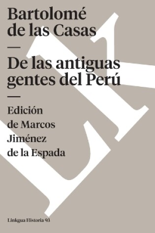 Cover of de Las Antiguas Gentes del Perú