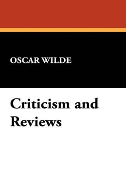 Book cover for Criticism and Reviews