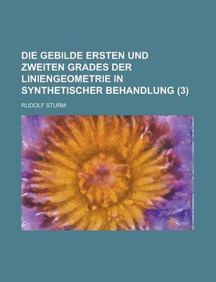 Book cover for Die Gebilde Ersten Und Zweiten Grades Der Liniengeometrie in Synthetischer Behandlung (3)