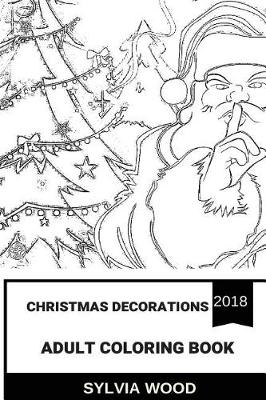 Book cover for Christmas Decorations Adult Coloring Book