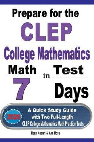 Cover of Prepare for the CLEP College Mathematics Test in 7 Days