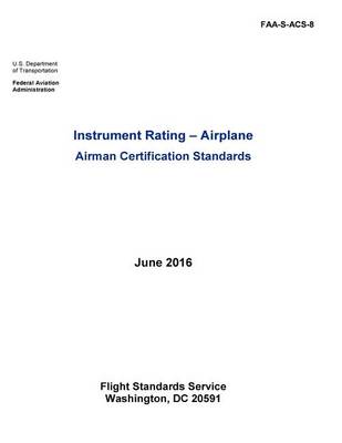 Book cover for Instrument Rating - Airplane Airman Certification Standards
