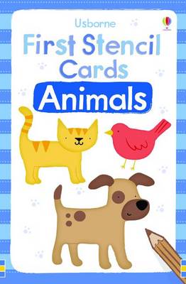 Book cover for First Stencil Cards Animals