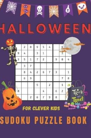 Cover of Halloween Sudoku Puzzles Book for Clever Kids